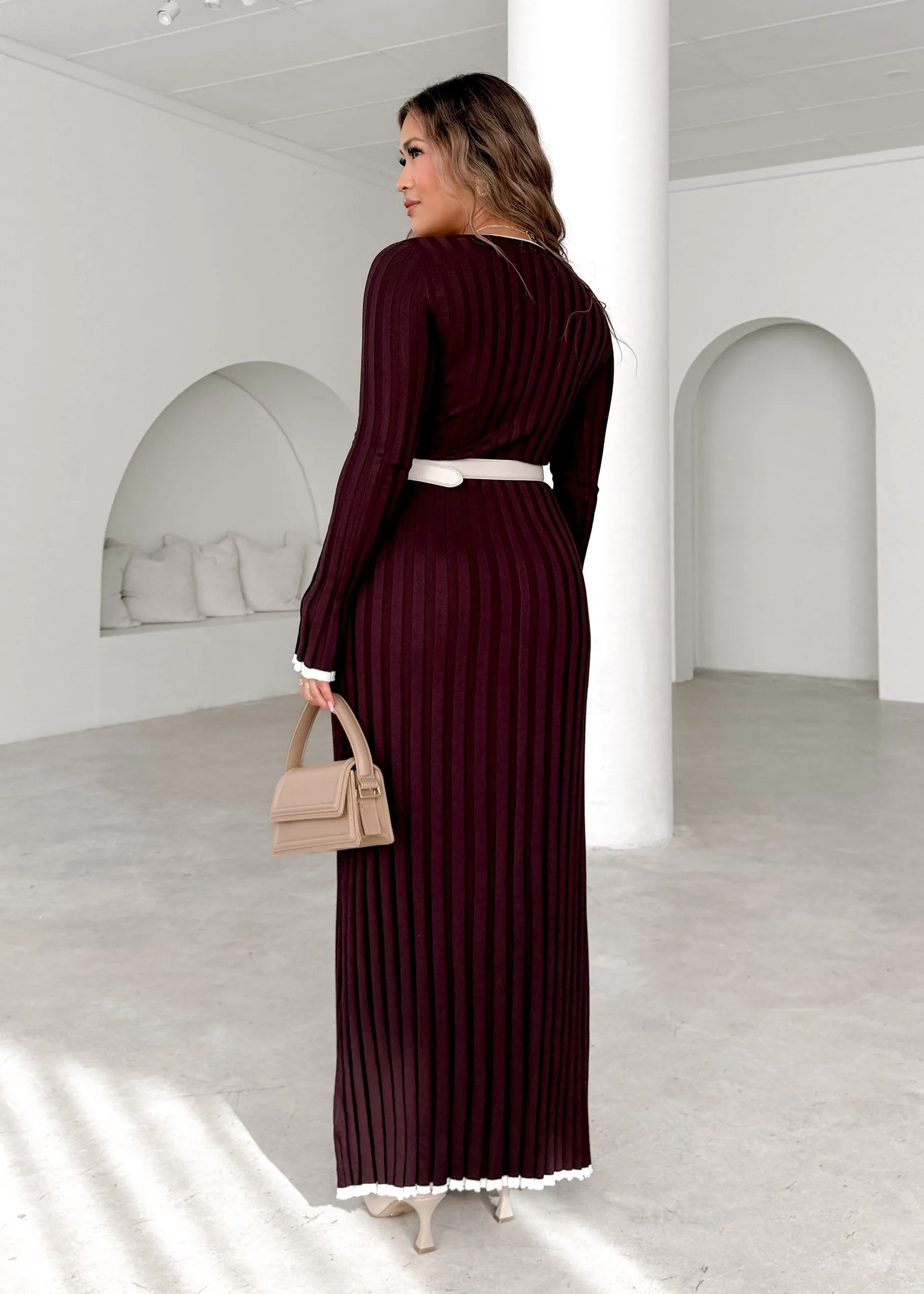 Bellarose Knit Maxi Dress - Chocolate