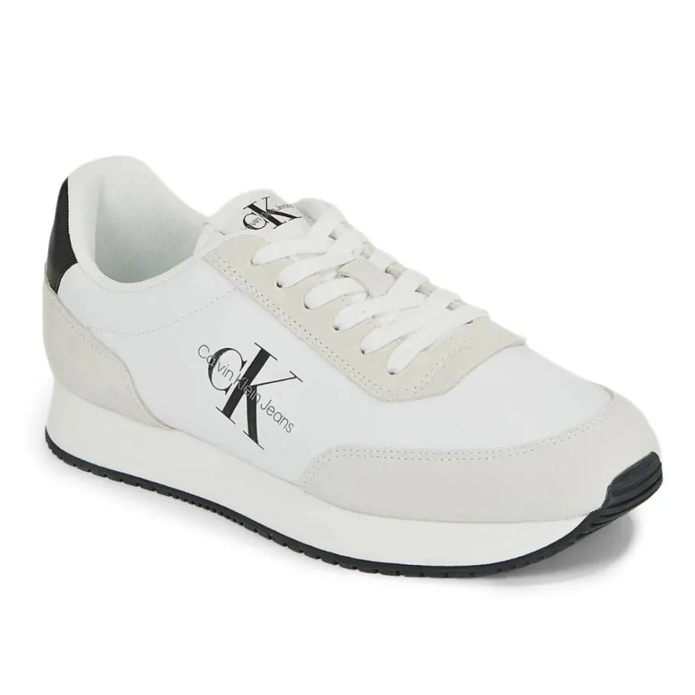 Calvin Klein Jeans Retro Runner SU-NY Mono Trainer - WHTBLK