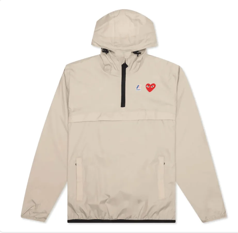 COMME DES GARCONS Play X Kway Le Vrai 3.0 Leon Jacket - Biege