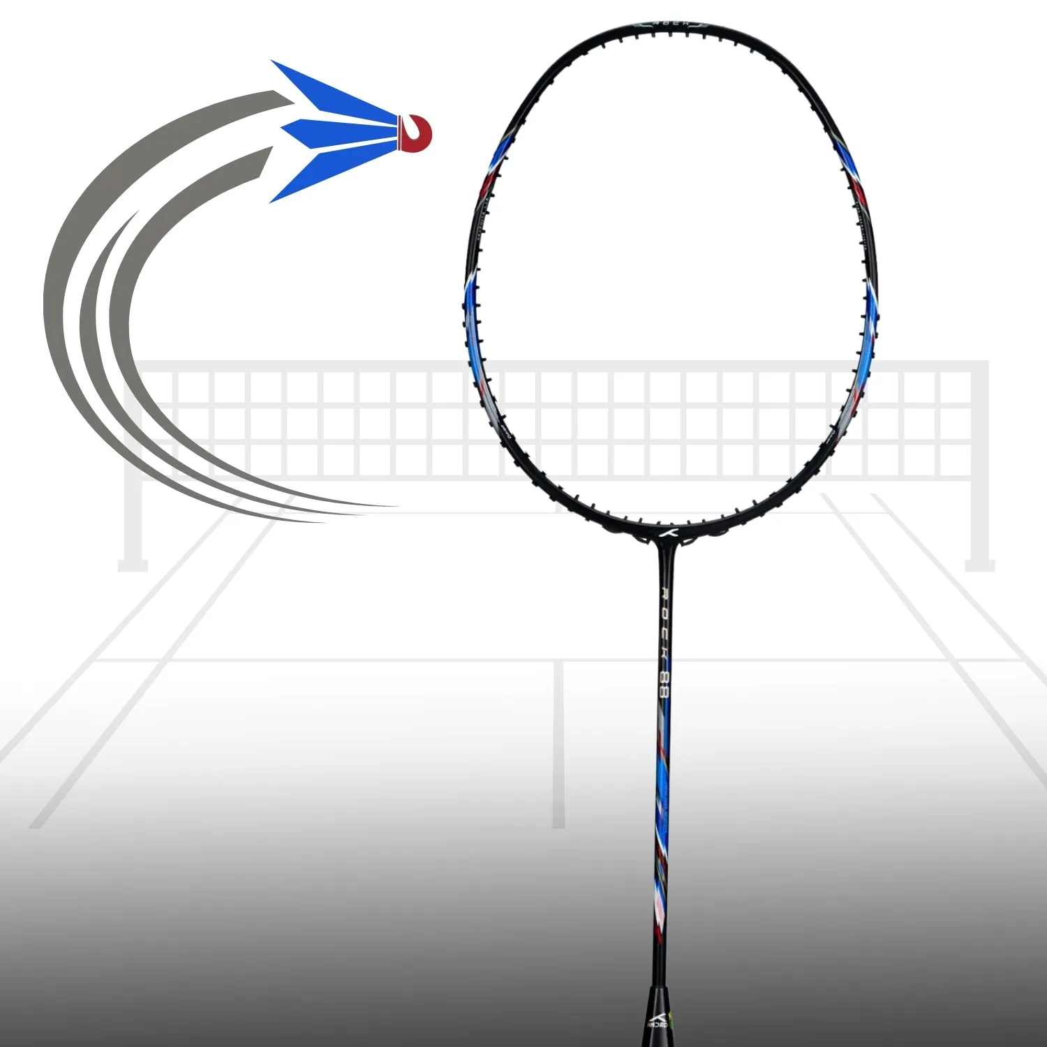 Hundred Rock 88 Strung Badminton Racket