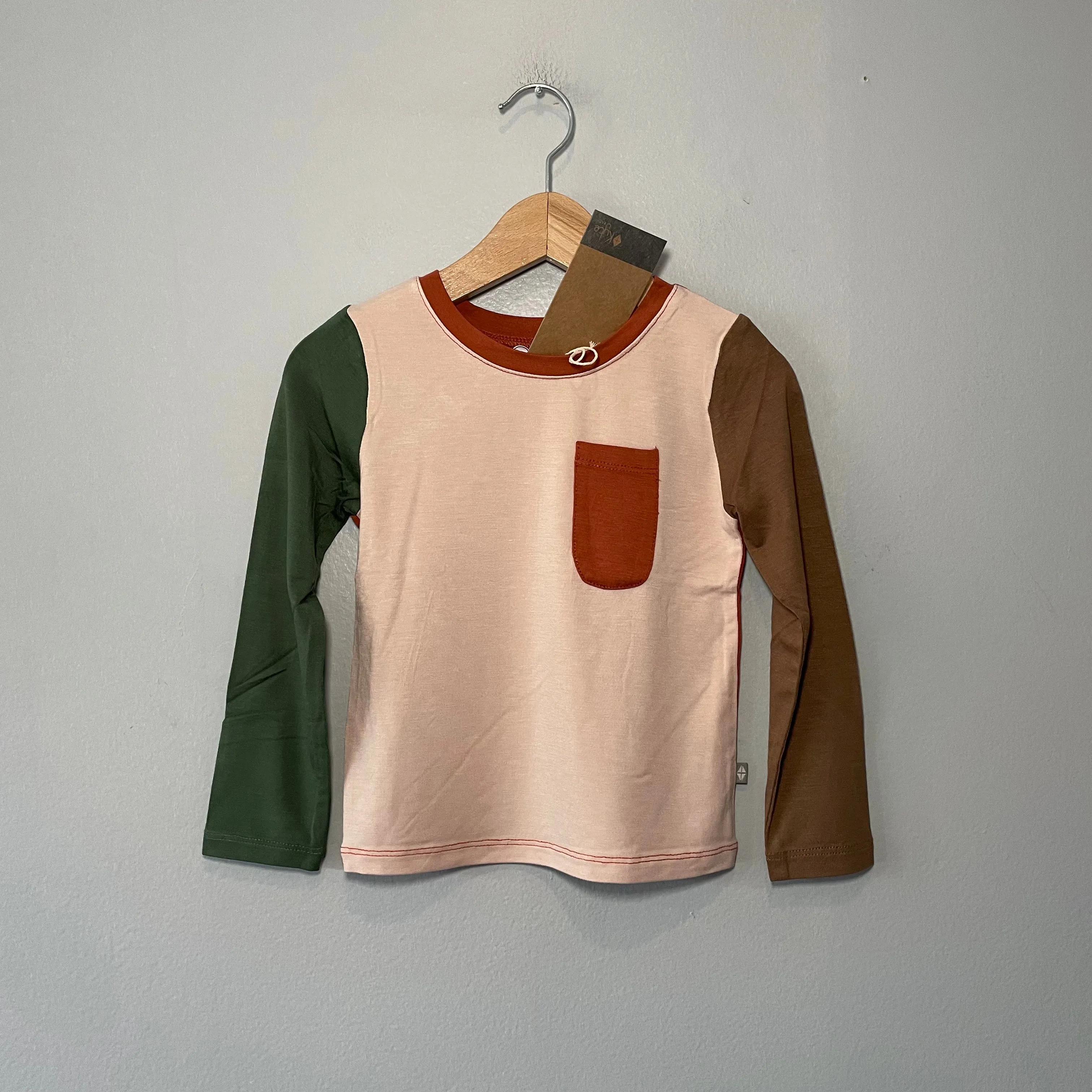 Kyte Baby / Long sleeve crew neck tee - Rust / 2T - New with tag