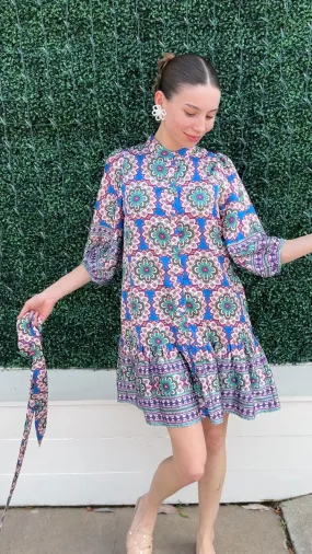 Mandala Drop Tier Dress