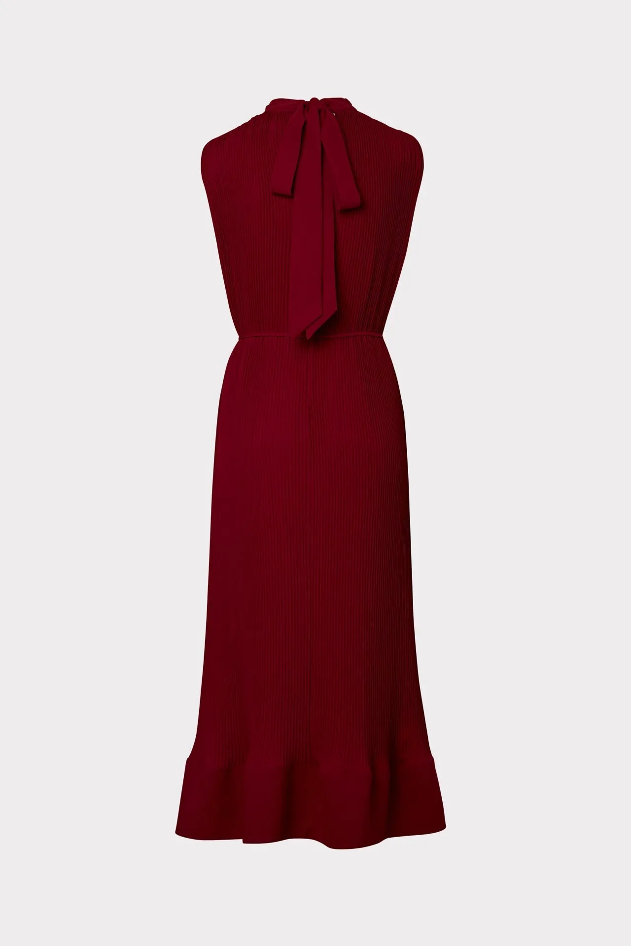 Melina Solid Pleated Dress