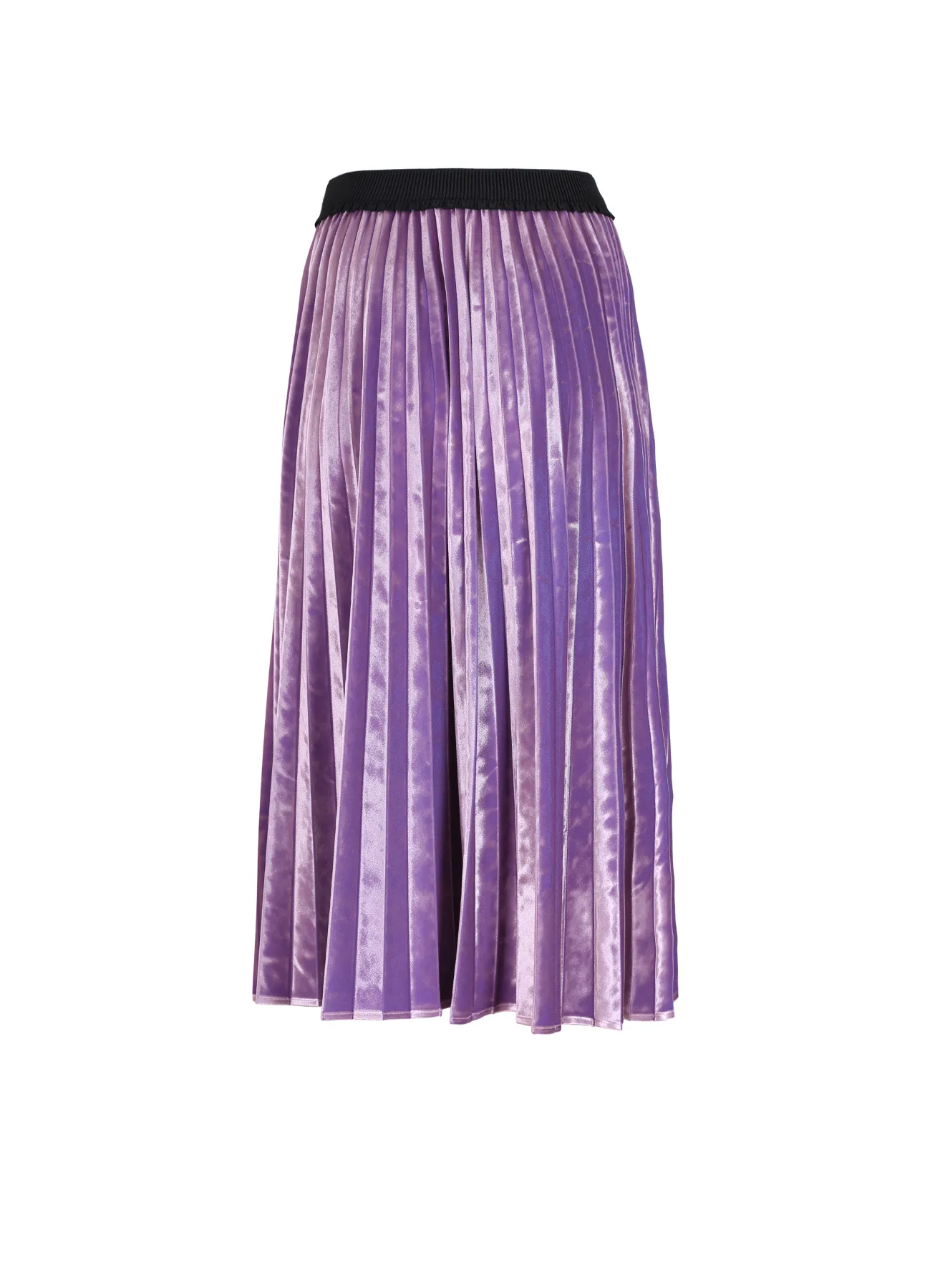 Mirage Velvet Pleated Skirt Lilac