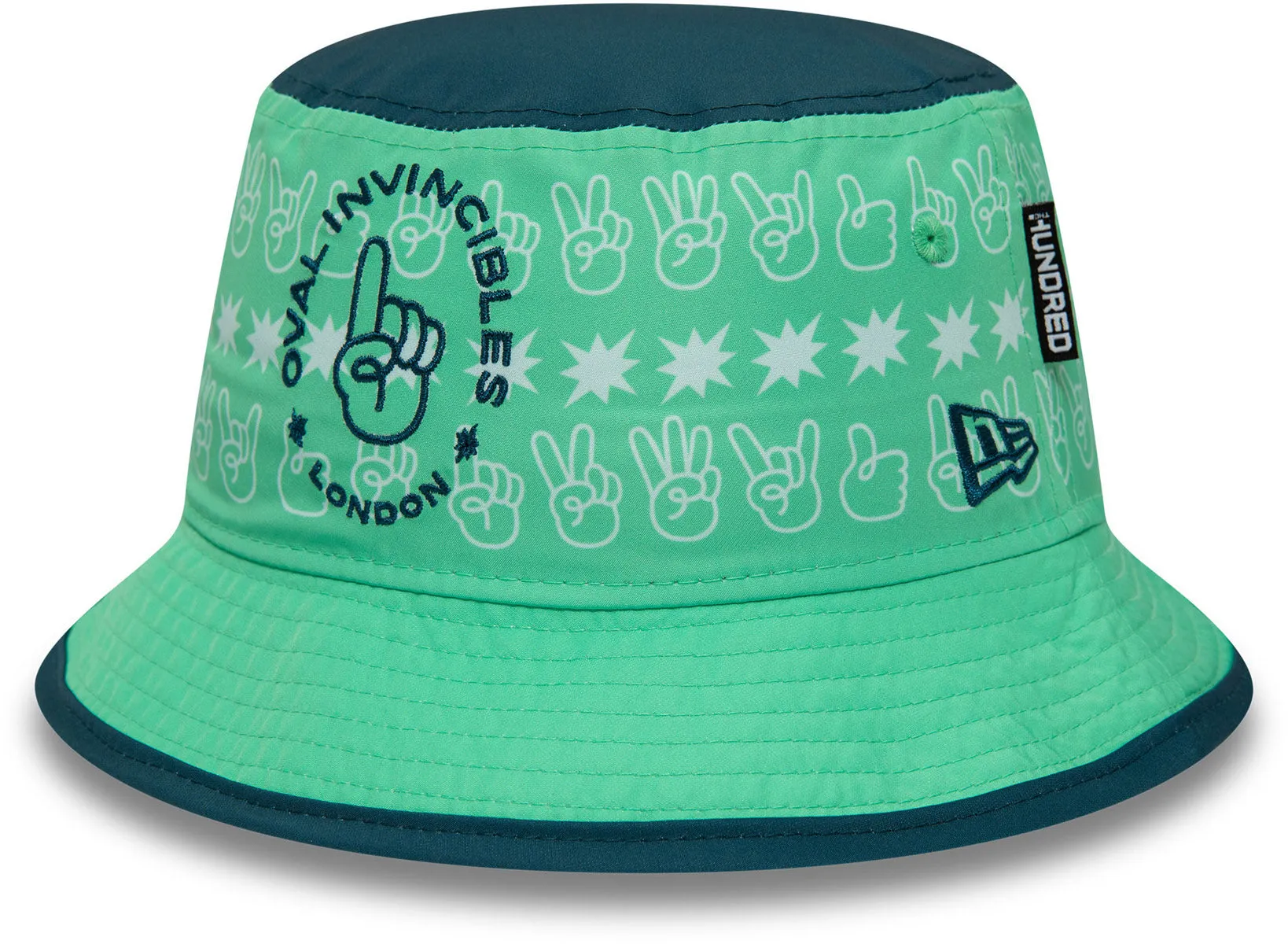 Oval Invincibles The Hundred New Era All Over Print Bucket Hat