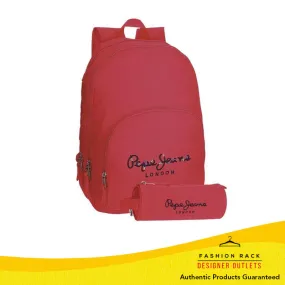 Pepe Jeans Harlow School Backpack Red