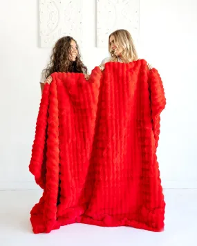 Ripple Red Blanket