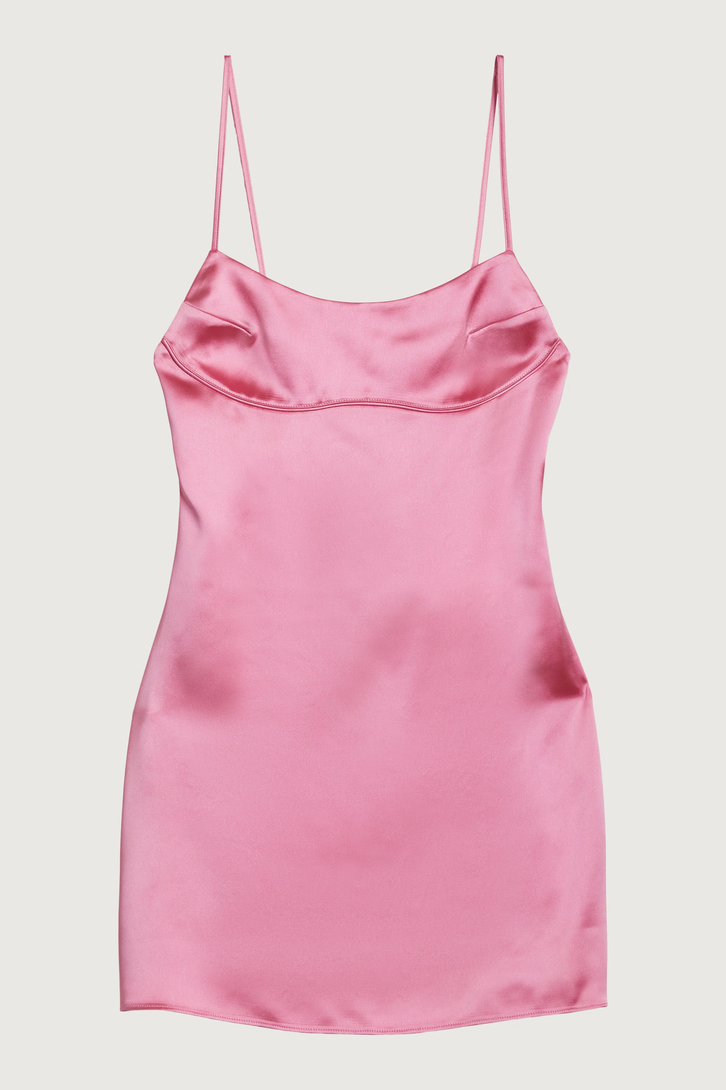 SATIN MINI SLIP DRESS