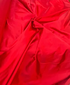 Silk Duchess Satin - Ruby Red