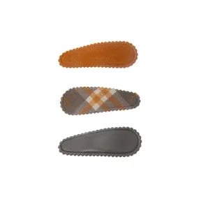 Snap Clips Combi set of 3 - Storm Plaid